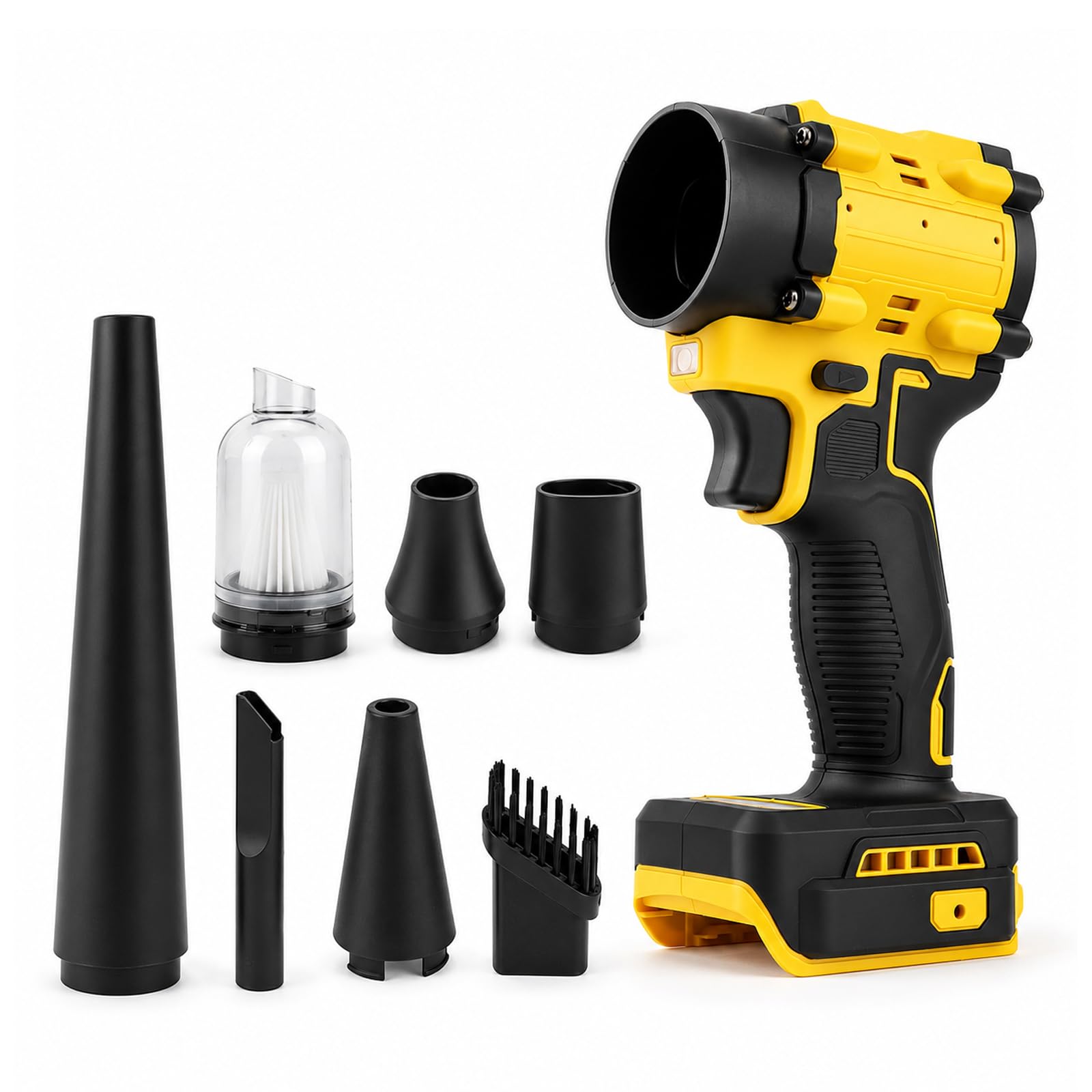 Cordless Air Duster Blower, 2 in 1 Handheld 150W Brushless Vacuum Cleaner