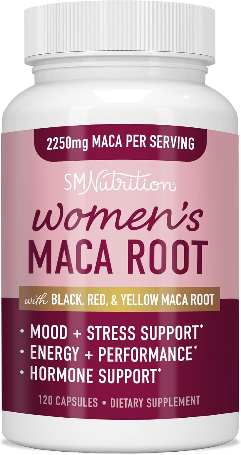 Organic Maca Root Capsules for Women 2250MG Extra