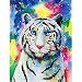 AQgyuh Puzzle 1000 Piezas Tigre coloridoDibujos animadosanimalesarteimagen Puzzle 1000 Piezas Animales Educativo Divertido Juego Familiar para niños adultos50x75cm(20x30inch)