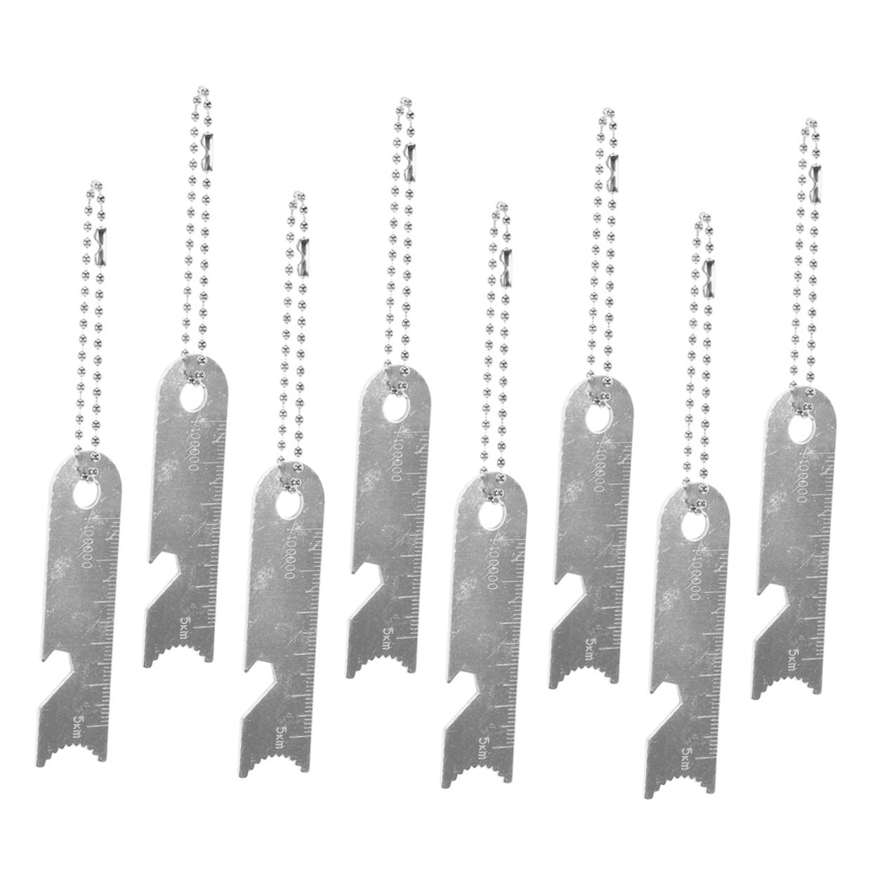 BESPORTBLE Portable Flint Fire Ruler 8 Pack Flint and Lighter for Outdoor Adventure