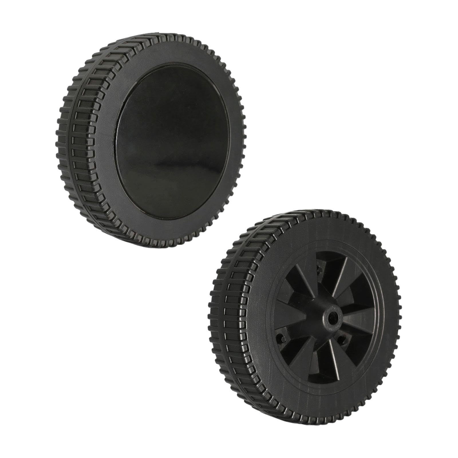 MagiDeal Roues universelles pour barbecue, 2 pièces, faciles à installer, pneus de camion à main durables de 17cm pour manger, accessoires de jardin en plein
