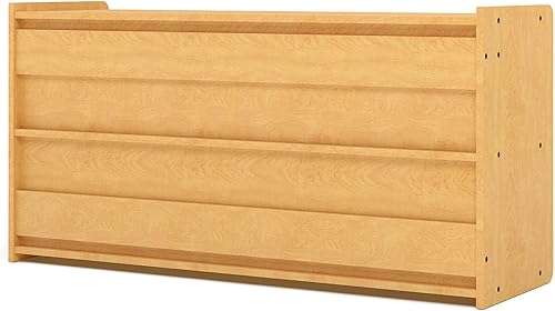 Miniatura 5 de Almacenamiento de pared de pañales de madera contrachapada de abedul natural (listo para montar) 46 pulgadas de ancho x 12.5 pulgadas de profundidad