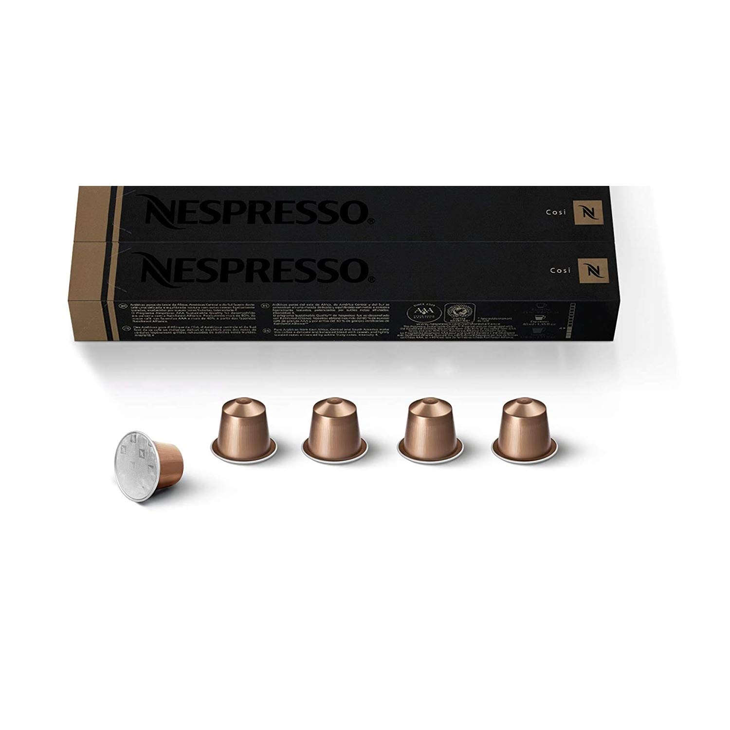 Nespresso COSI, Original Line Coffee Capsules, Mild Roast Espresso, 20 Count Coffee Pods, Brews 1.35 oz (2 Sleeve | 10 Pcs in Each Sleeve) (B08NW71356) Amazon Price History, Amazon Price Tracker