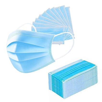 Home Stylish Ultrasonic3 Ply Disposable surgical Face Mask For Men and Women , Breathable Masks , Anti Pollution , With ELASTIC EAR LOOP