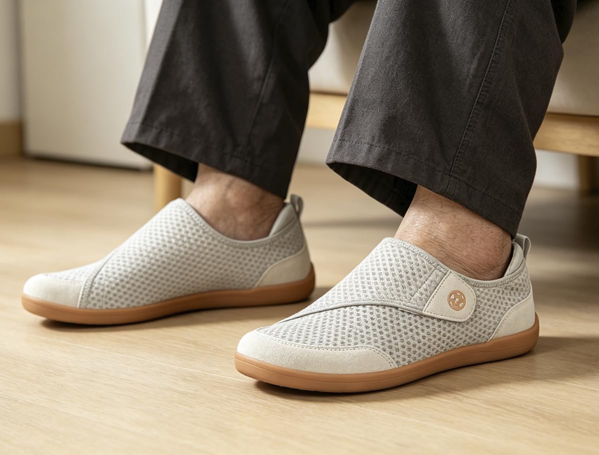 Zapatos Diabeticos para Mujer Hombre Extra Anchas Transpirables Ligero Antideslizante Ajustable Cómodo ortopédicos Zapatillas para Caminar Calzado Edema Artritis Ancianos Persona Mayor - 2