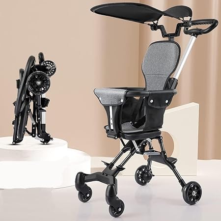 A.D.FRESH Baby-Stroller-Travel-Light, Portable Compact Airport Stroller - Small Stroller for Toddler Travel, Mini Umbrella Stroller Lightweight,Four-Wheeled Child Stroller