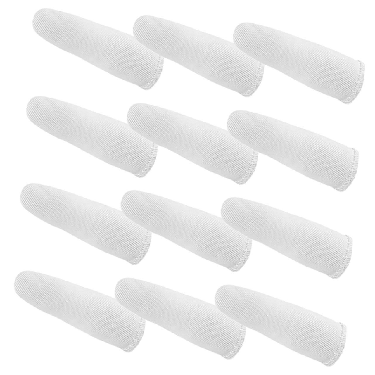 WOONEKY 60 Pack Cotton Fingertip Protectors Breathable Non-slip Covers Protective Work Gloves Cotton Material