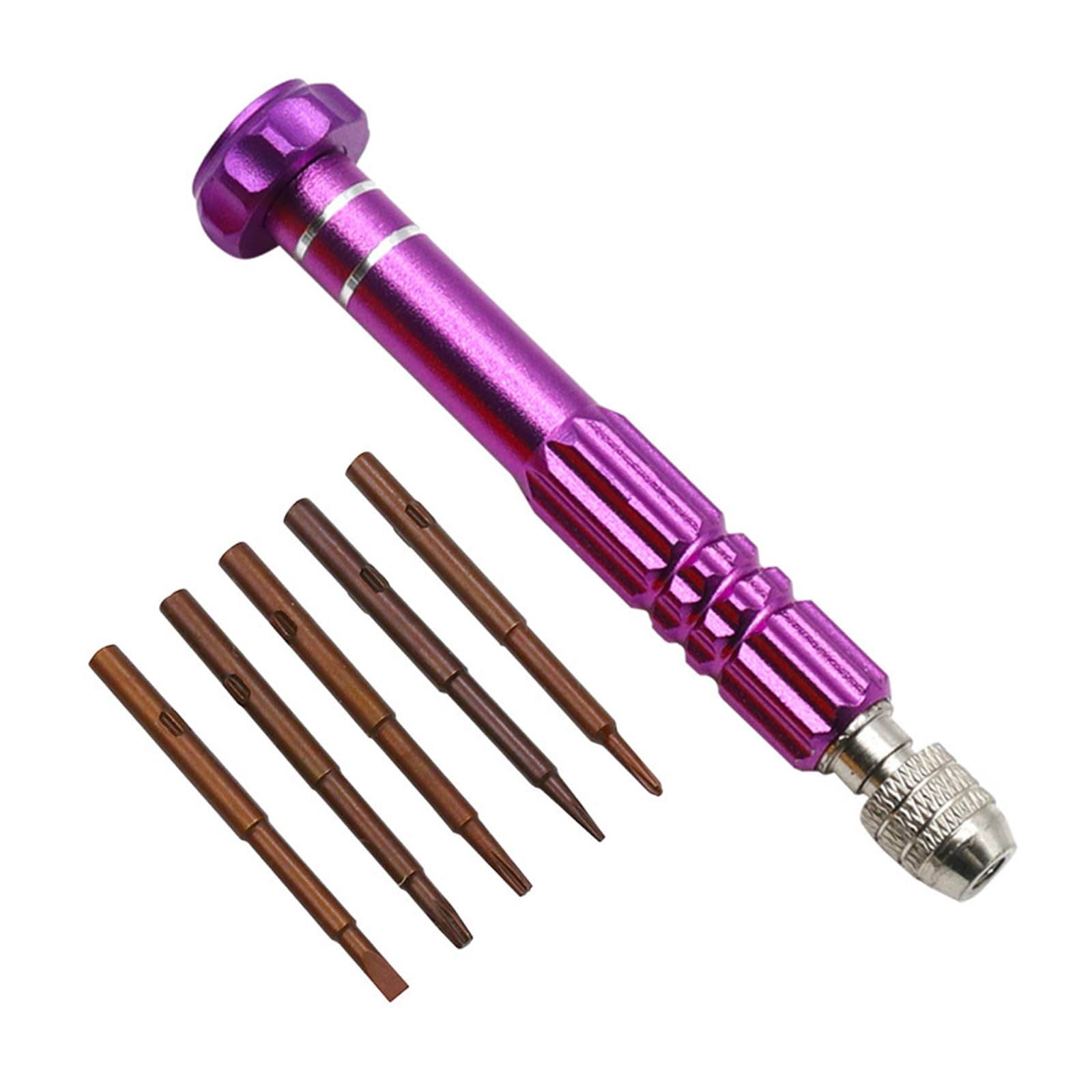 Portable 5 in 1 Multiple Tool Screwdriver Disassembly Kits with Interchangeabled Heads for DIYer Enthusiasts & Craftsmen Screwdriver