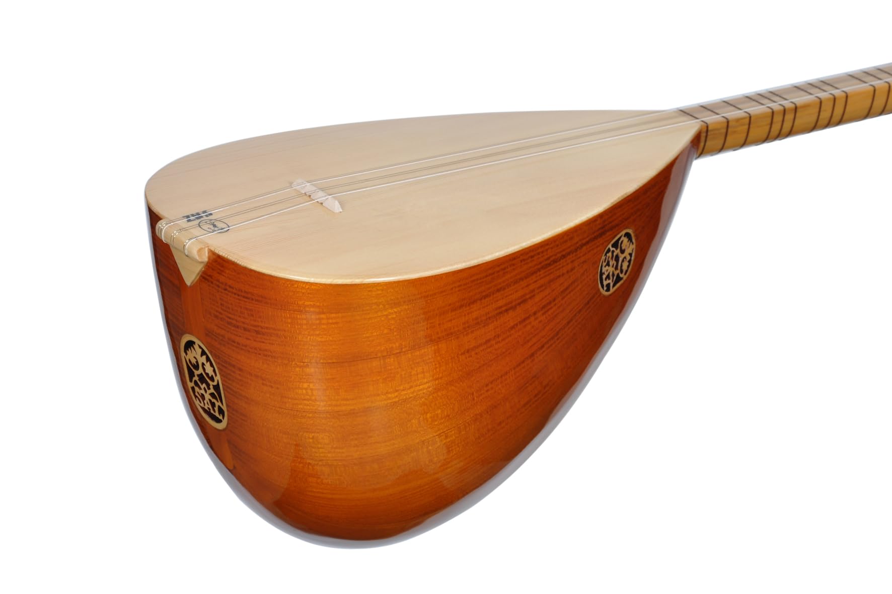 Zaza Percussion - Amazing New!! Turkish Professional Saz Baglama Long Neck Mulberry+ Soft Case - Image 4