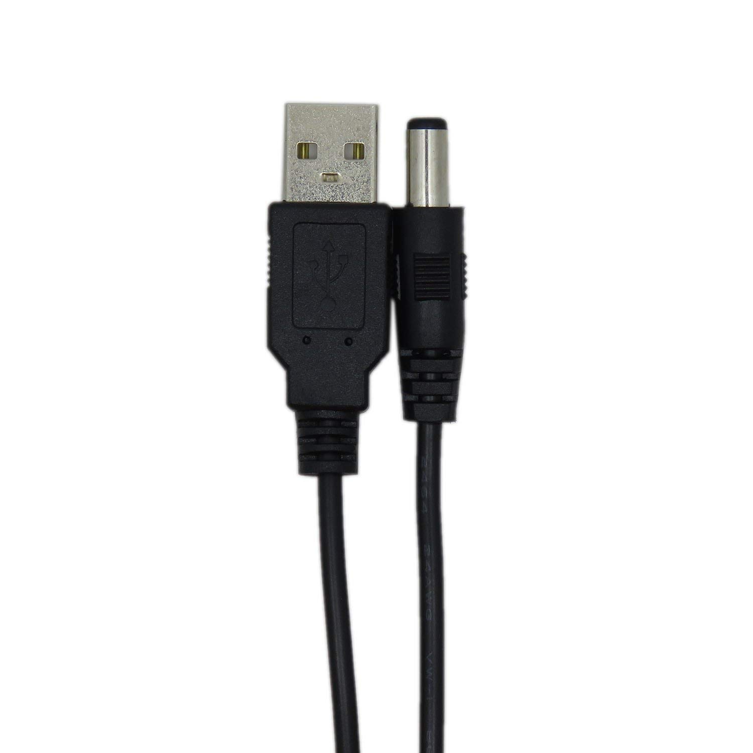 Cavo Di Ricarica Da USB A DC 2.5mm 0.7 Mm 5 Volt DC Barrel Jack 1m Gomo 90 Design Ad Angolo Retto Spina Di Alimentazione Cc Cavo USB Bianco - Foto 2