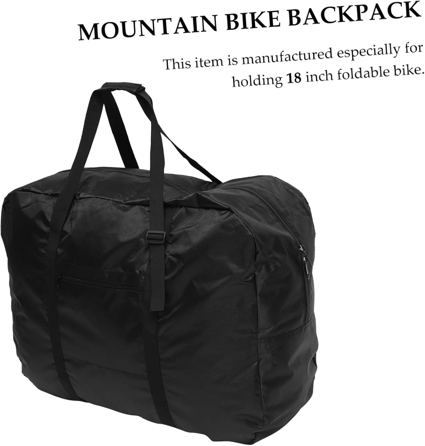 Foldable Bike Backpack 20-inch Electric Bicycle Storage Bag Waterproof Bike Carrying Pouch Adjustable Straps for Mountain and Road Cycling