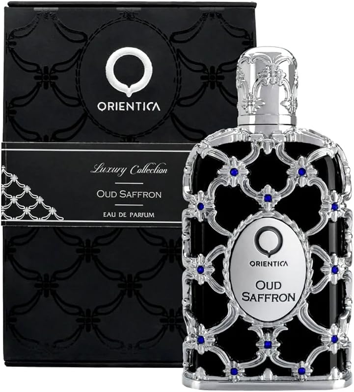 Orientica Oud Saffron 0.25oz/7.5ml EDP Mini Splash - Mens & Womens Perfume | Notes of Saffron, Vanilla, Patchouli - Oriental Floral Arabic Perfume for Men & Women - Perfumes Arabes Para Hombres y Mujer