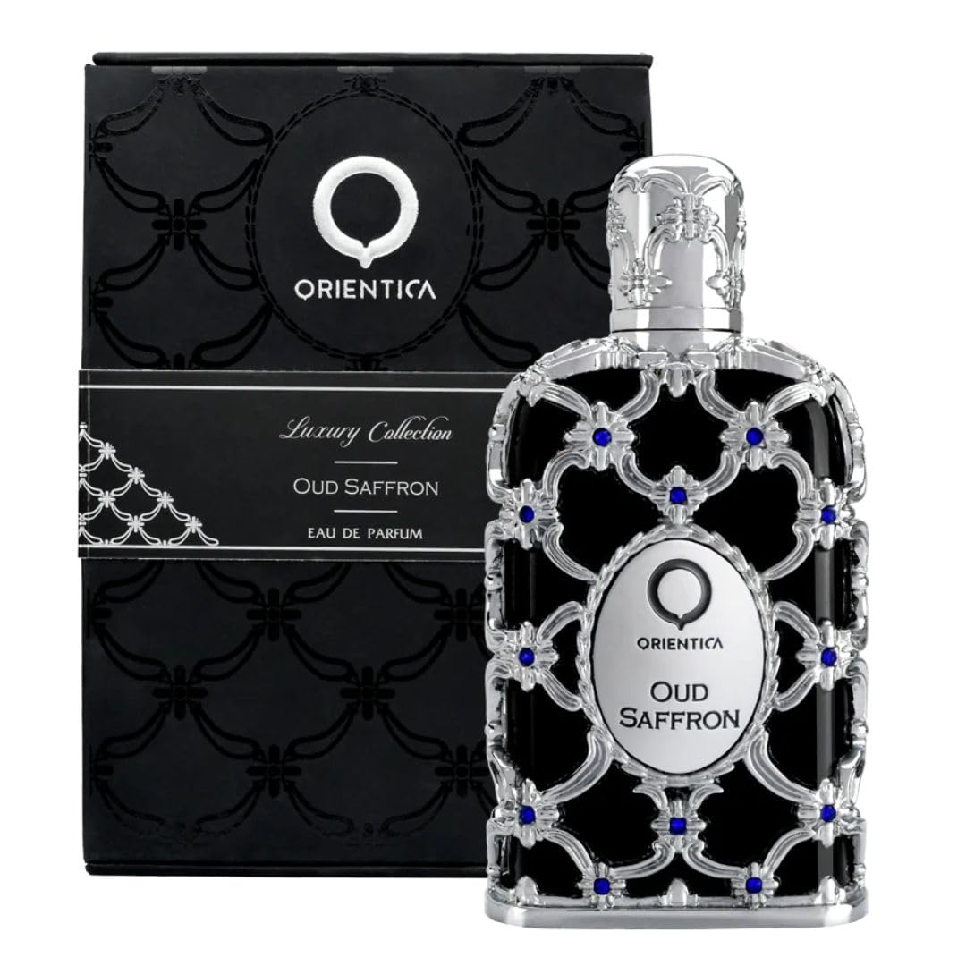 Orientica Luxury Collection Oud Saffron Eau De Parfum - Oriental, Vanilla, Saffron, Woody, Patchouli, Musk, Agar Wood - Arabic Perfume for Men & Women - 5 oz / 150ml