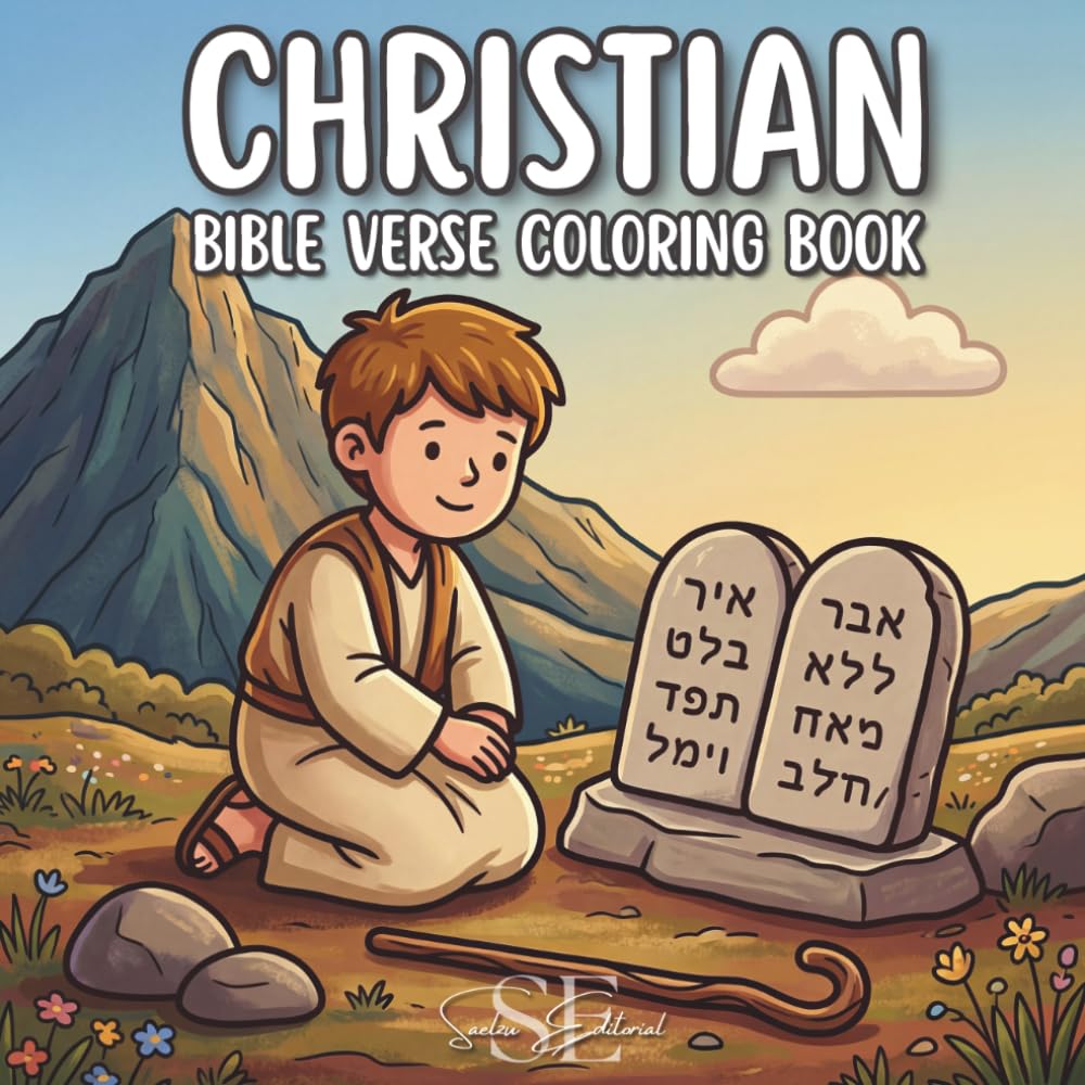 Christian Bible Verse Coloring Book: A Bold and Easy Simple Christian Coloring Book With Bible Verses and Cute Designs For Adults and Kids