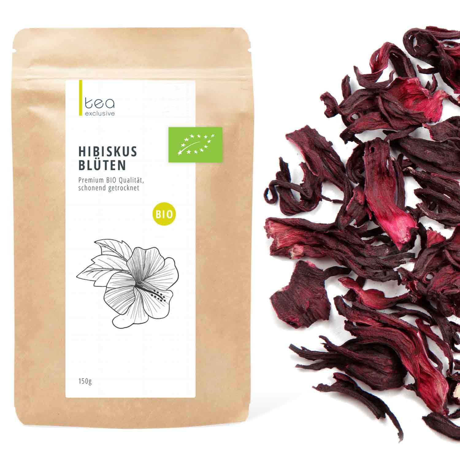 tea exclusive Hibiskusblüten Premium BIO Qualität