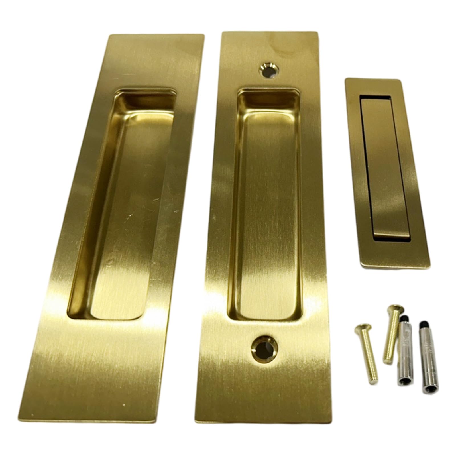 RAFGALDEX Rustproof Cabinet Door Handle Stainless Steel Sliding Door Handle Furniture Hardware Recessed Finger Flush Pulls Recessed Finger Flush Pulls