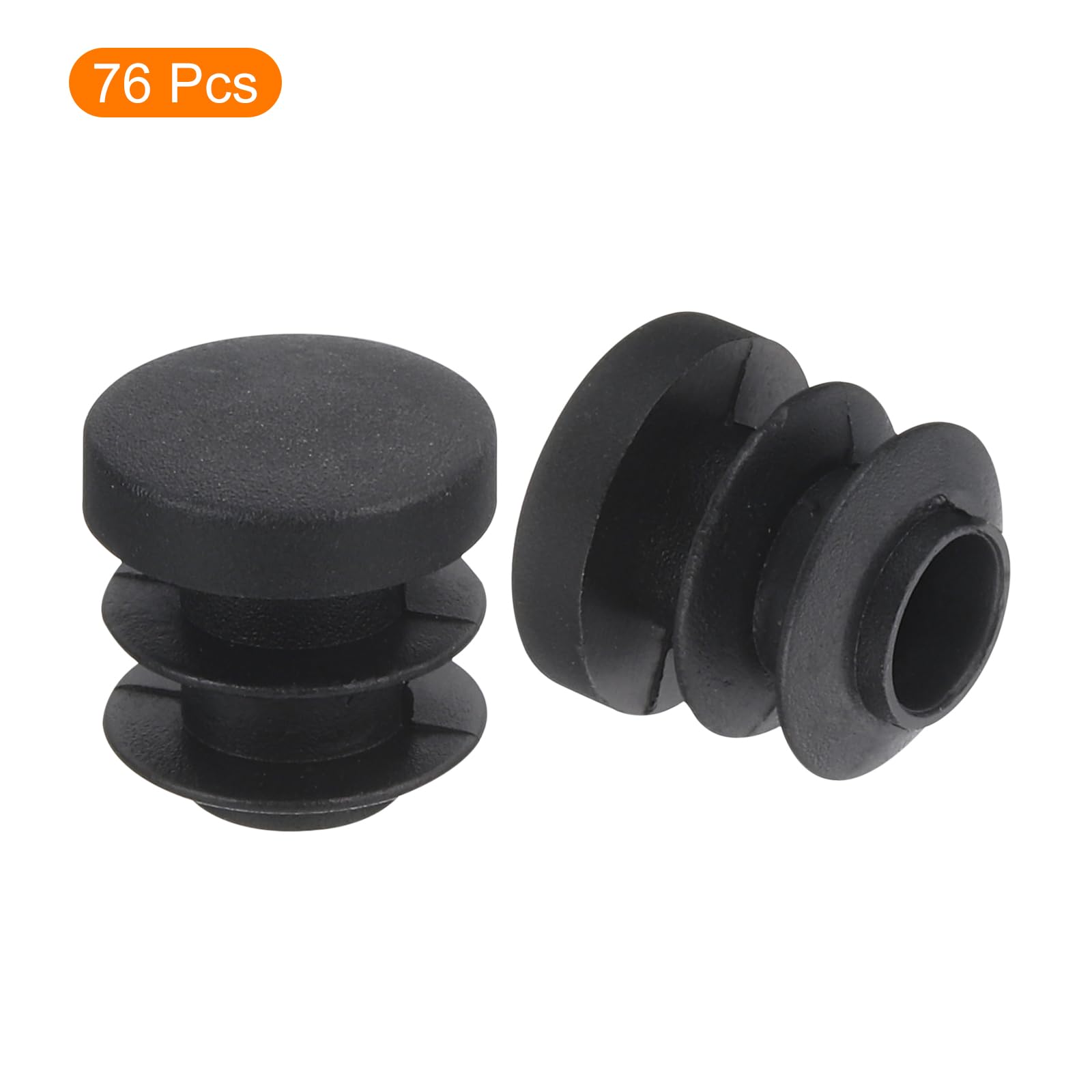 76 Tappi In Plastica Nera Per Gambe Mobili - Diametro 12mm, Protezione Antigraffio E Antiscivolo - 4