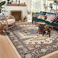 ペルシャ絨毯 敷物 ラグマット インテリア アンティーク ヴィンテージ Amazon | ペルシャ絨毯風 ラグ ダイニングラグ ダイニング