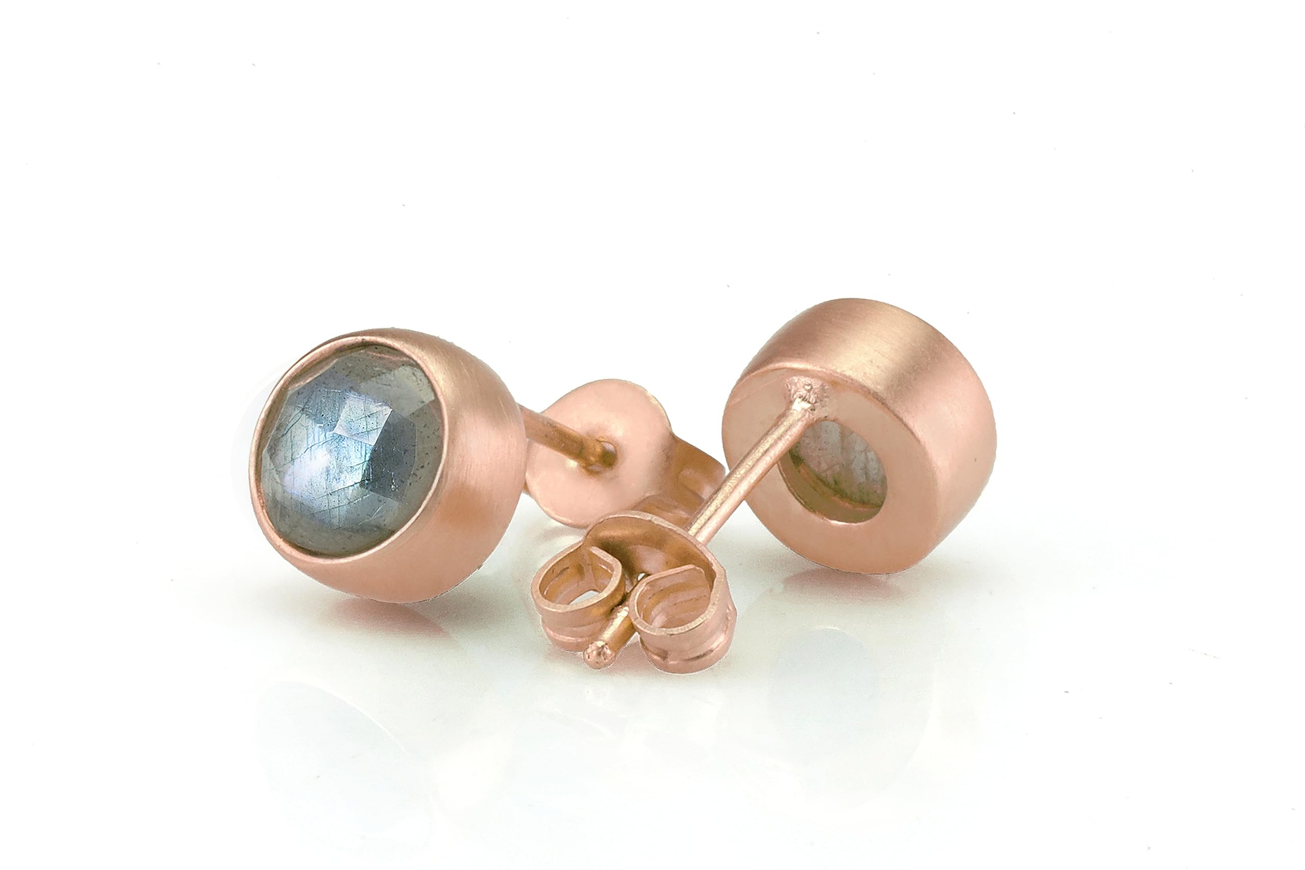 Boucles d'Oreilles Labradorite - Boucles d'Oreilles en Or - Boucles d'Oreilles en Vermeil 18k - Collection de Boucles d'Oreilles en Or Elégantes