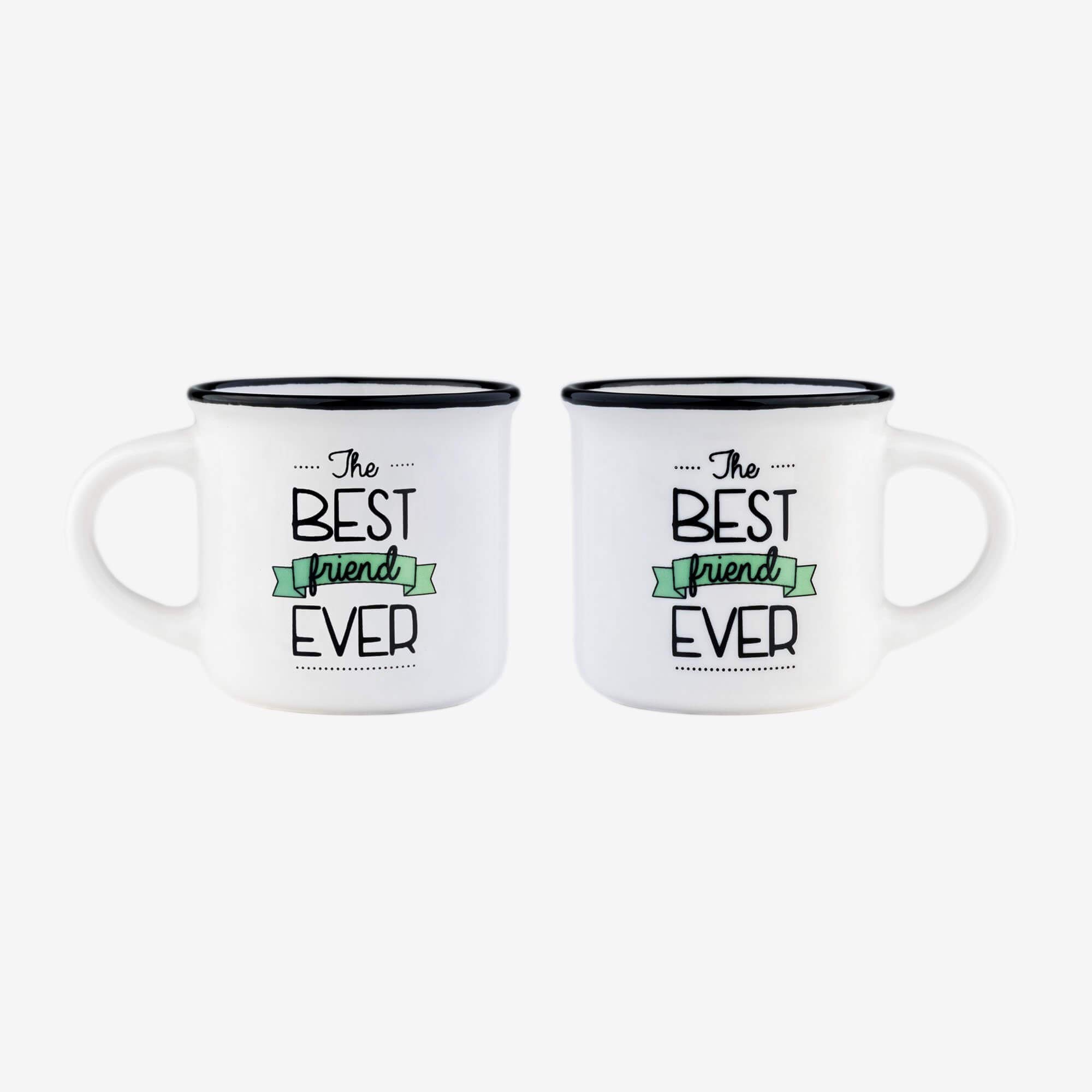 LEGAMI Panda Espressotassen 2er Set, 5,5x5,5x5 Cm – Niedliches Design Für Kaffee-Liebhaber