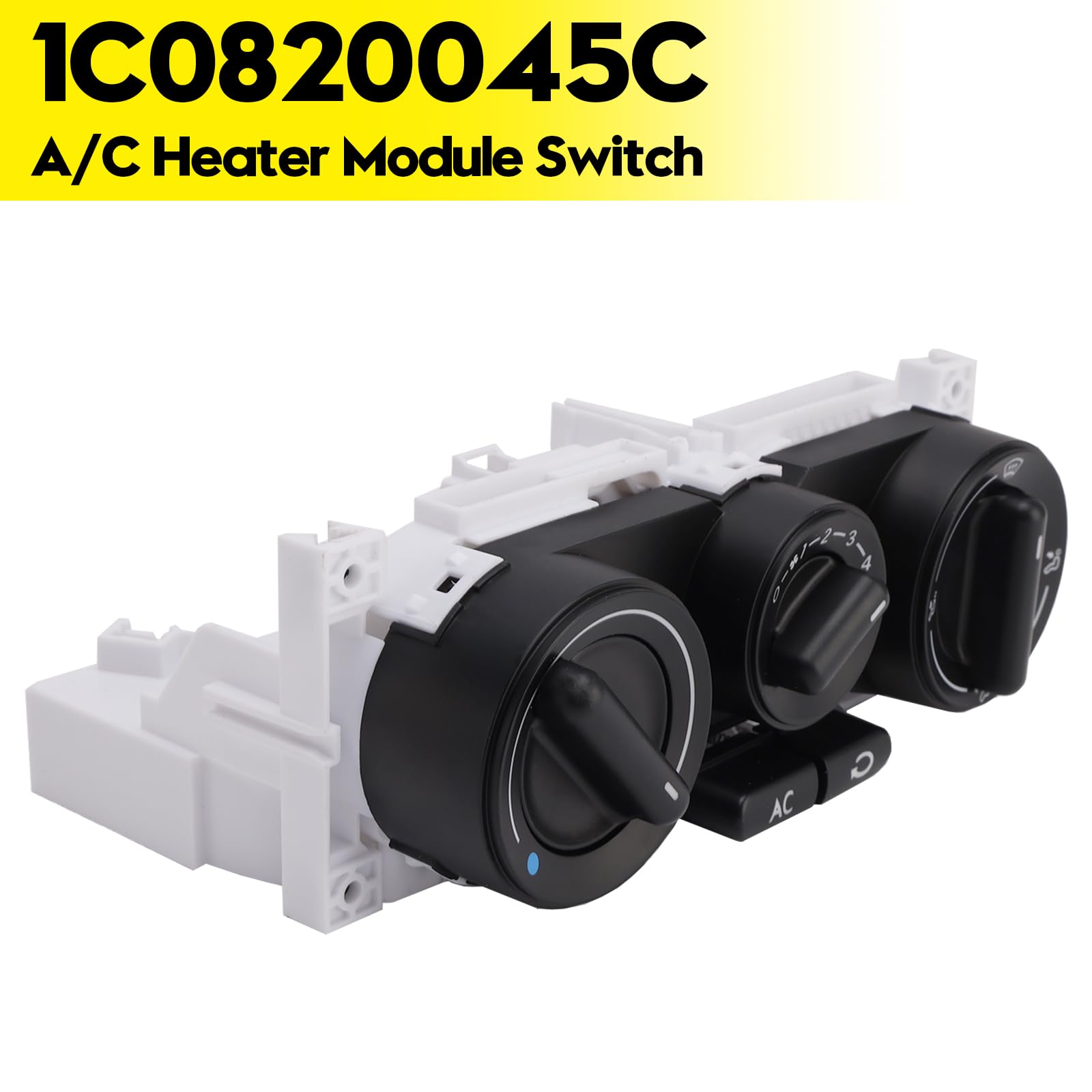 Topteng 1C0820045C A/C Heater Control Panel Climate Control Module Switch Apto para VW Beetle