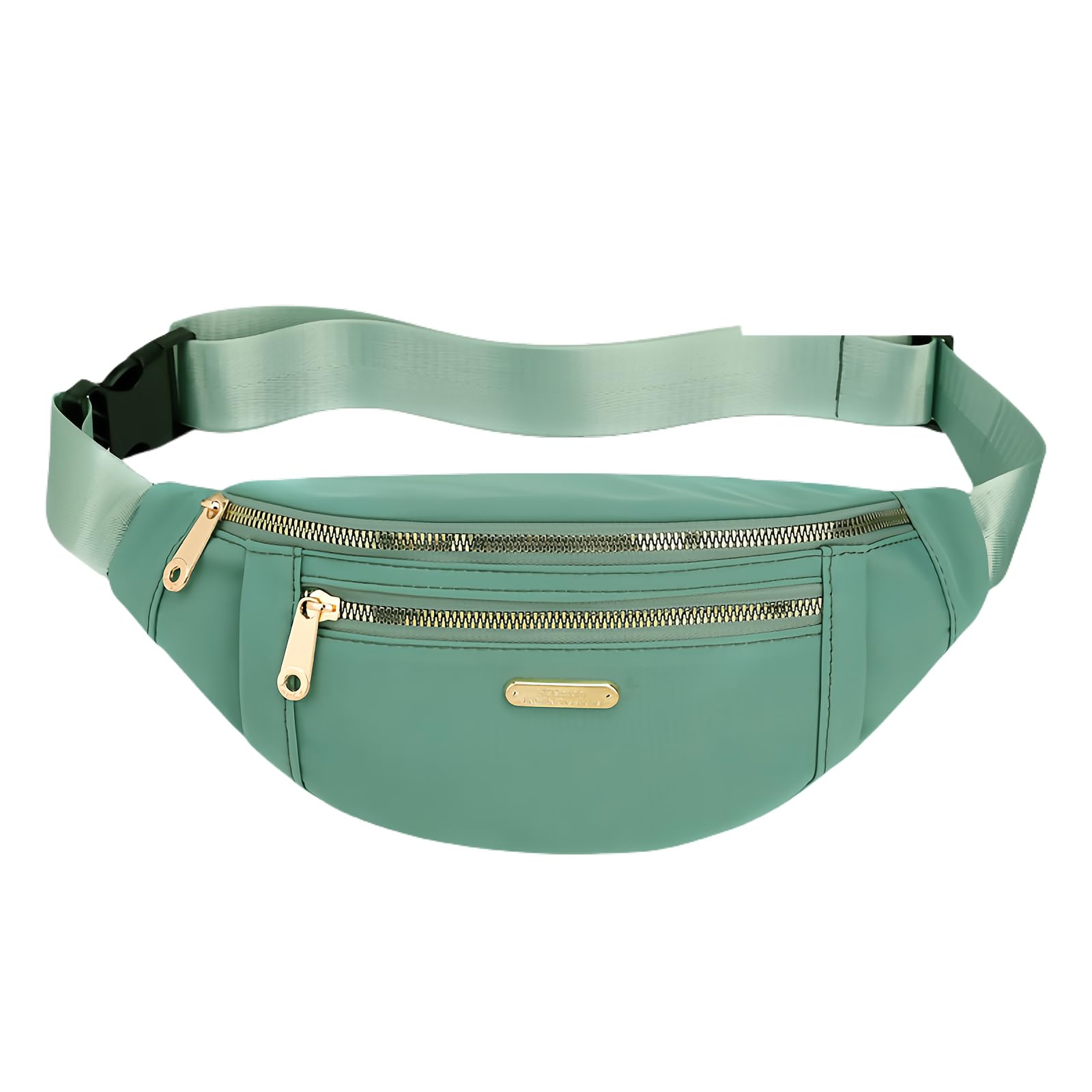 Bumbag Waist Fanny Pack Running Belt for Men Women Unisex Lightweight Adjustable Belt Travel Sport Hiking Outdoor Suitable (Green)