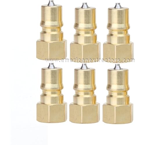 6 Male Quick Disconnect Couplers for Carpet Cleaning Wands