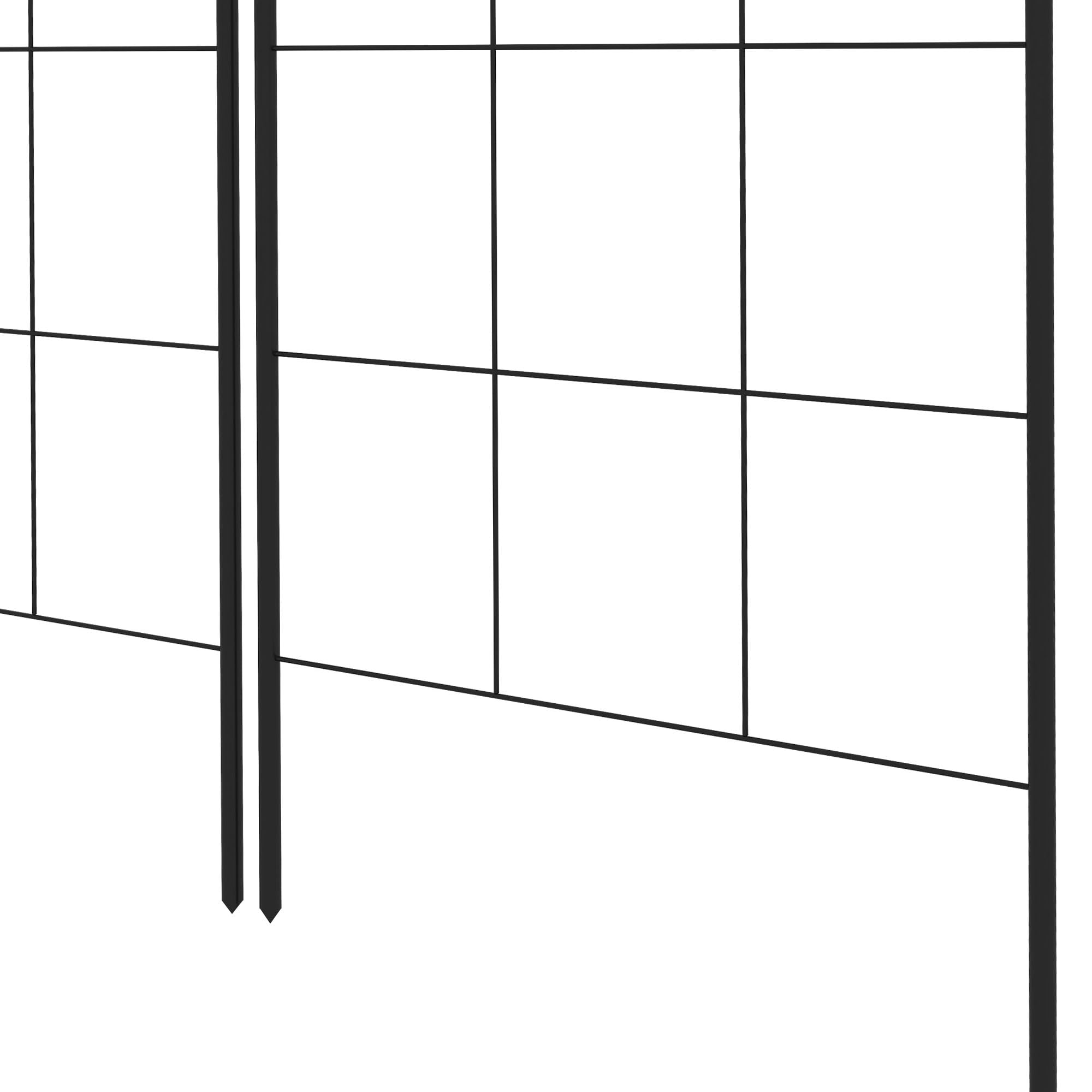 Outsunny Metalowa krata ogrodowa dla pnączy, 50x180 cm