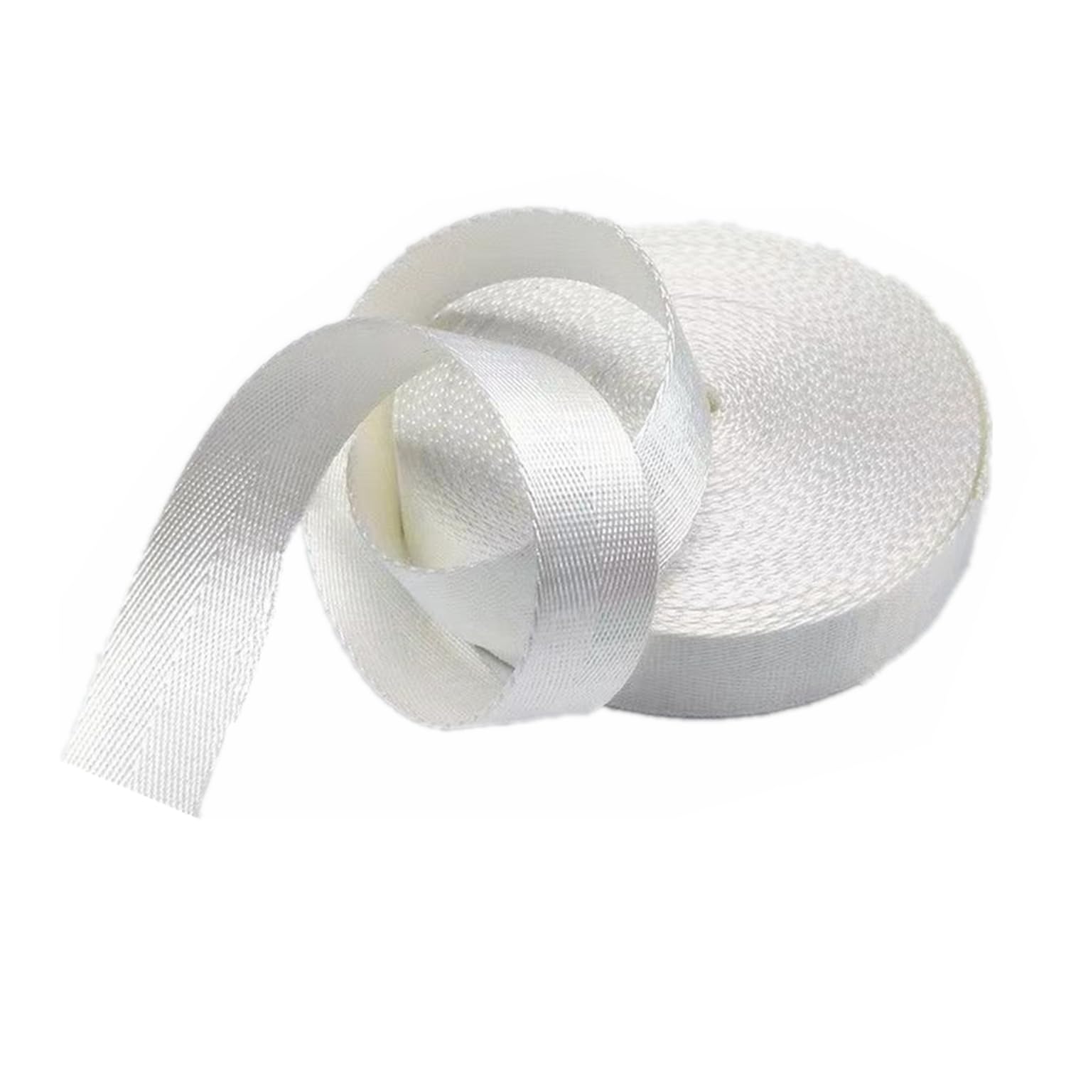 FGJsfhrDTU Webbing, Nylon Band Herringbone 1.5 Inch Multicolor 5-20 Yard(White,5 yard)