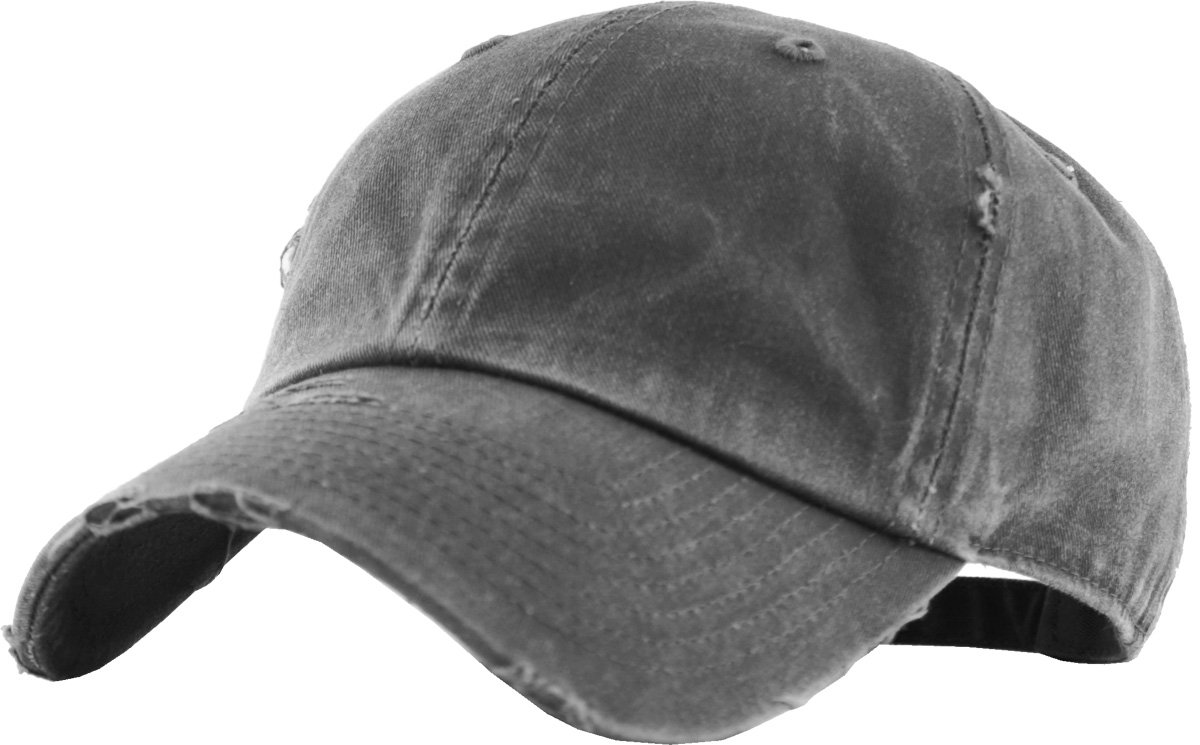 KBETHOS Baseballkappe im Vintage-Stil, gewaschen, Used-Look, Baumwolle, verstellbar, Unisex, Kopfbedeckung