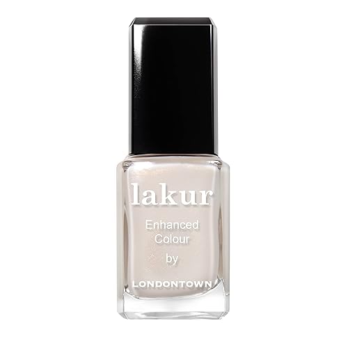 Miniatura 136 de LONDONTOWN Esmalte de uñas brillante rosa polvoriento, Bell Flower lakur, esmalte de uñas vegano resistente a las astillas, 0.40 onzas líquidas Té