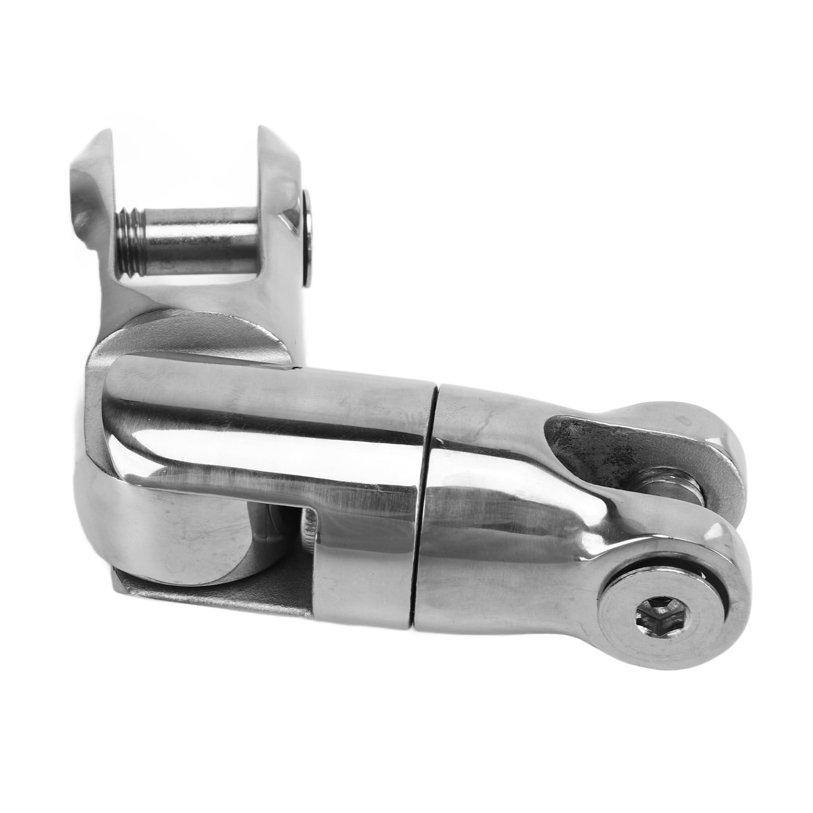 Connettore a doppia rotazione per ancora, girello a catena multidirezionale in acciaio inox 316 per catena di ancoraggio da 10–12 mm, carico di lavoro 9000 LBS, girello per ormeggi