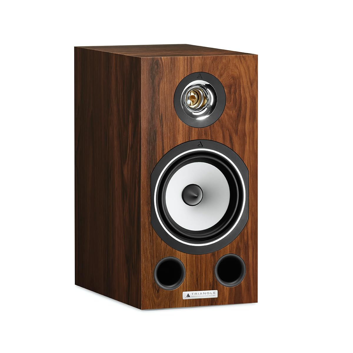 TRIANGLE – Hi-Fi-Regallautsprecher Comète EZ – Belastbarkeit 80 W – Wirkungsgrad 89 dB/W/m – Vielseitig für Musik und Heimkino – 200 x 400 x 324 mm – Teak (Paar)