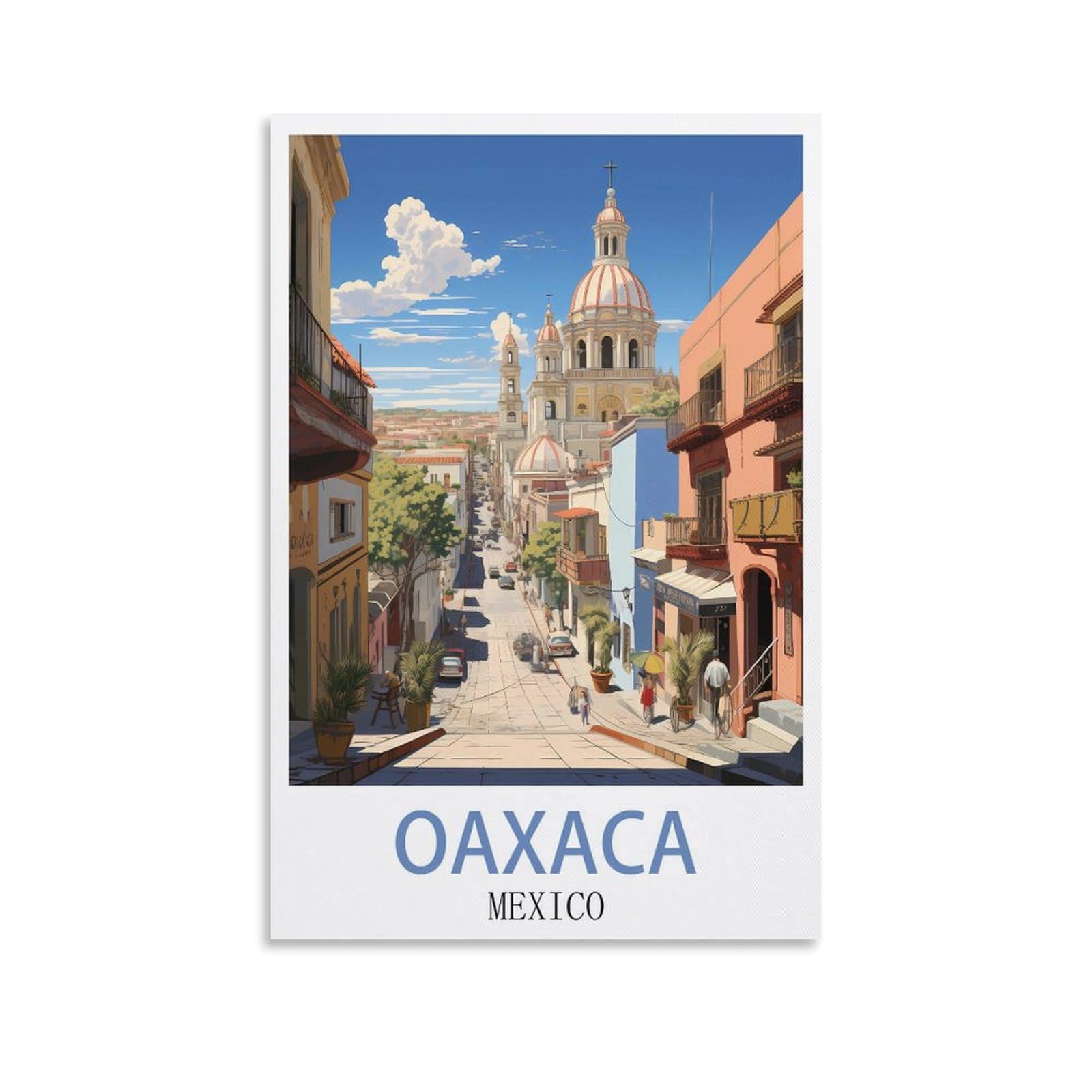 EZMLFA 5D Diamond Painting Kits for Adults,Oaxaca Mexicos,for Adults Beginners of All Ages, Round Full Drill Arts and Crafts Gems Home Wall Decor 50x60cm