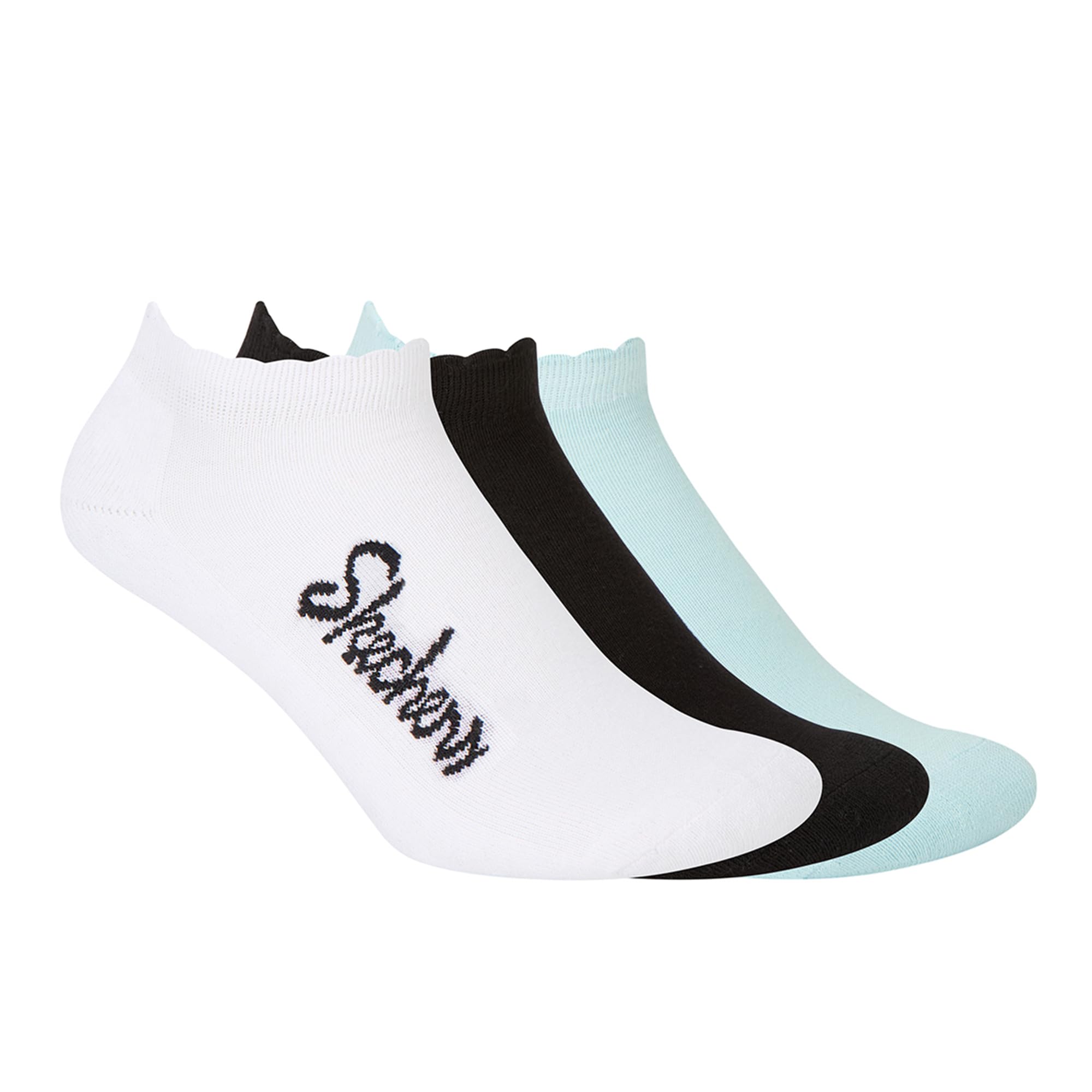 skechers Women 3PK SOLID HALF TERRY LOWCUT SOCKS-picture-11