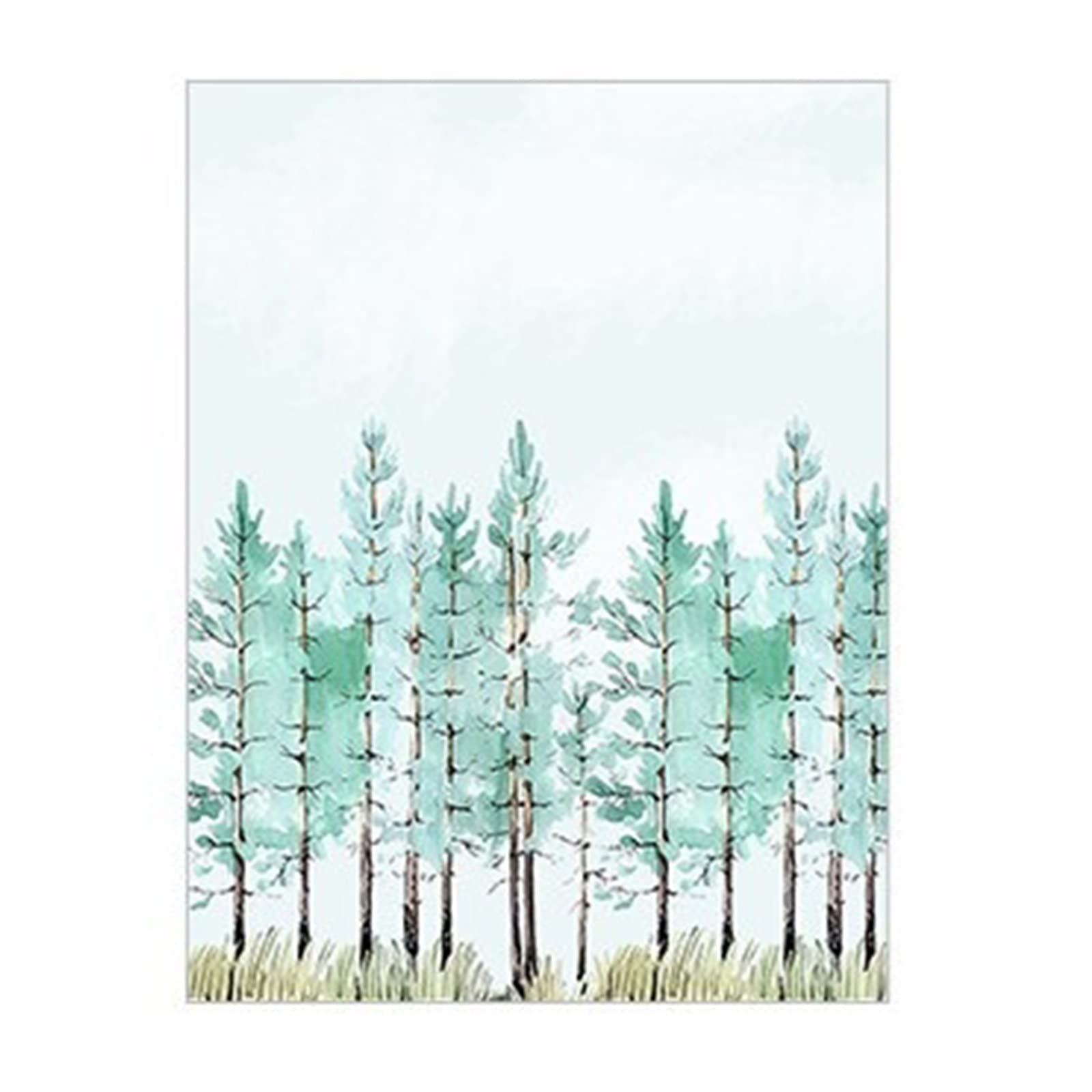Película de Ventana Película Adhesiva estática for Ventana, Pegatina Decorativa de Vidrio Esmerilado de Bosque for Dormitorio, baño, Cocina, Sala de Estar Ventana Privacidad (Color : 55cmx100cm)