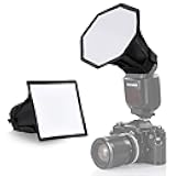 NEEWER Upgraded Flash Diffuser Speedlight Softbox Collapsible 2 Pack, (5.9