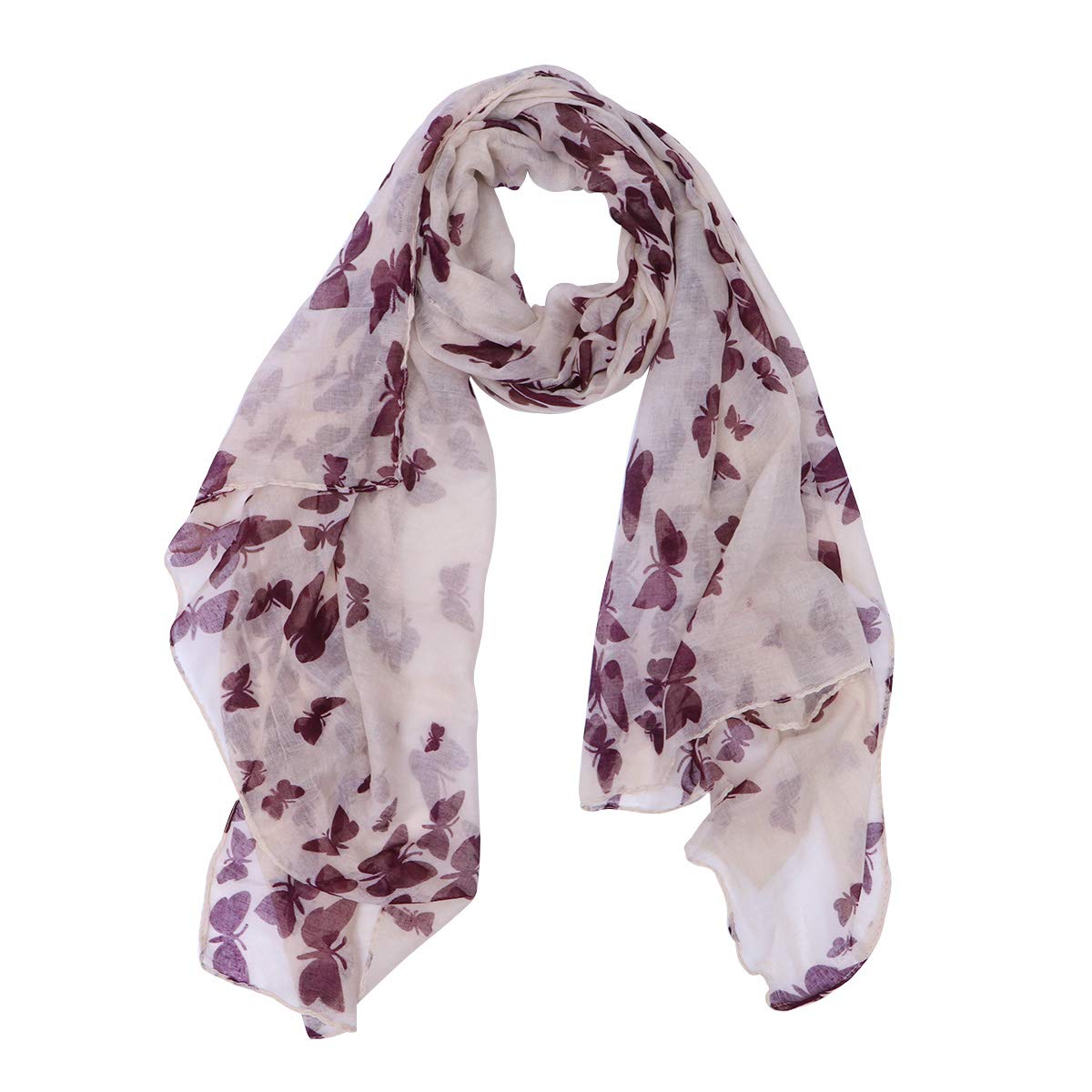 Buy ROSENICE180*100cm Fashion All-match Womens Girls Butterfly Printed Long  Soft Voile Scarf Muffler Shawl Wrap (Pink) Online at desertcartMoldova