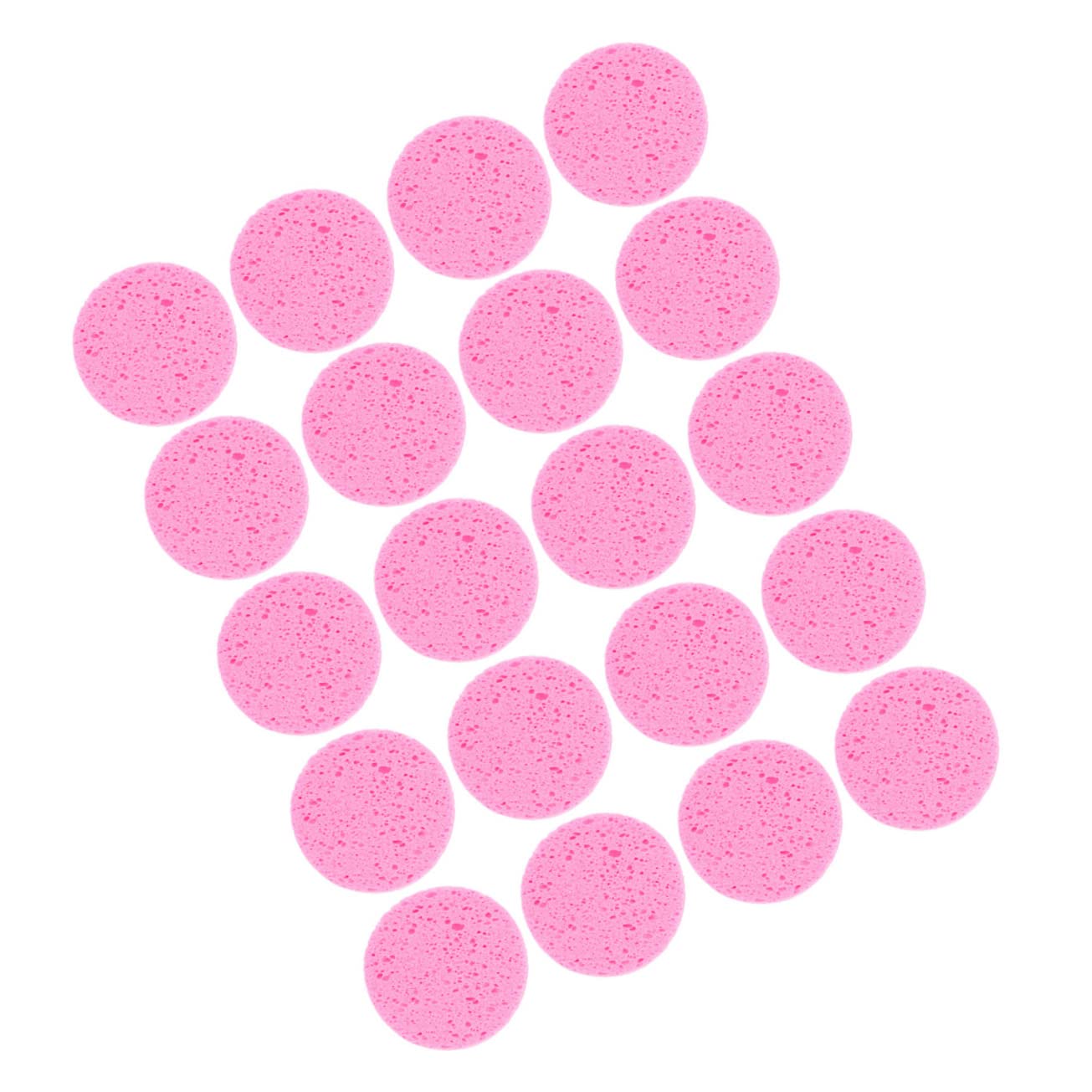 POPETPOP 100pezzi Spugne Per La Pulizia Del Viso Pad Rotondi Riutilizzabili Per Rimuovere Trucco e Detergente Perfetti Per Viaggi e Uso Quotidiano