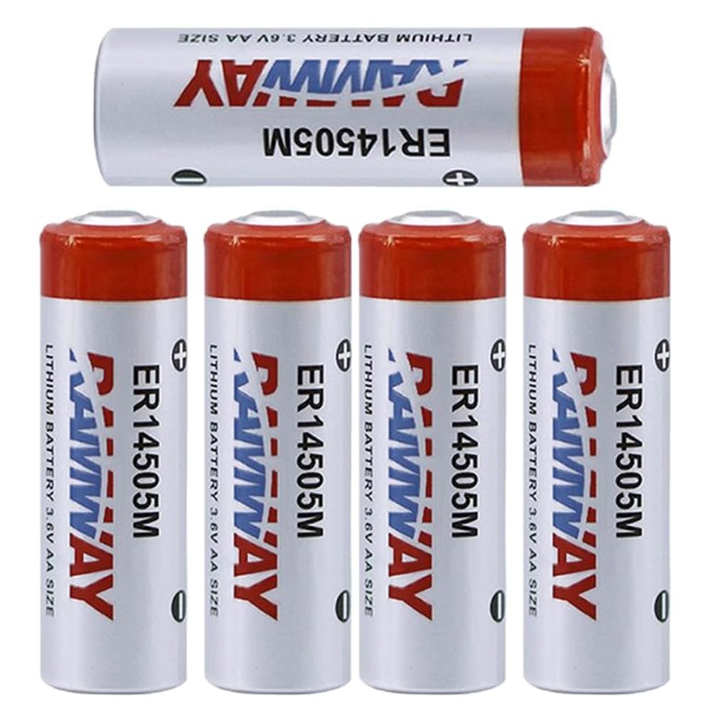 YICUAA (5 Pack) ER14505M AA 3.6V Lithium Battery 2200mAh Li-SOCL₂ Non-Rechargeable Battery