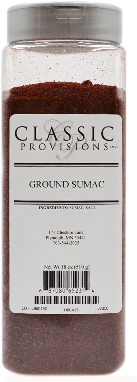Classic Provisions Spices Ground Sumac, 18 Ounce