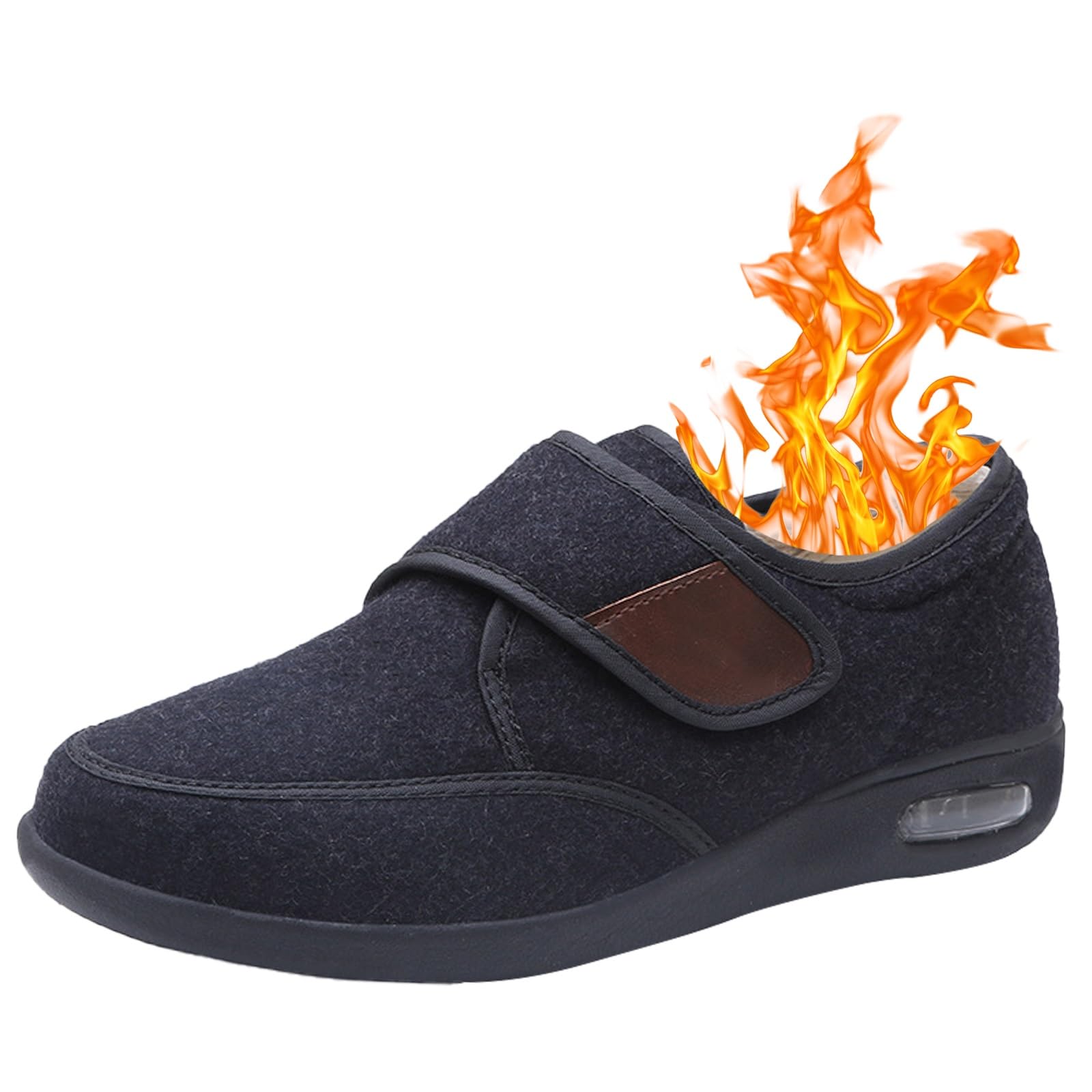 Pantofole Per Diabetici Uomo Larghe Ciabatte Traspirante - Foto 5