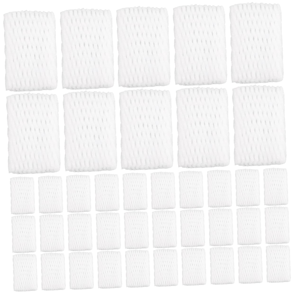 BCOATH 1200pcs Fruit Foam Mesh Cover Grape Protection Bags Strawberry Packaging Sleeve Lightweight Portable Fruit Netting Bags for Transport