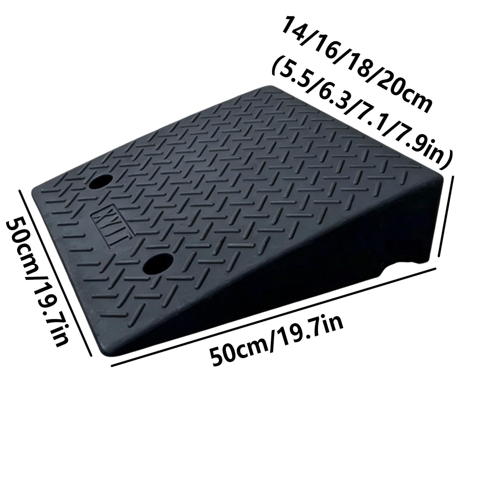 Rampe d'Accès Portable et Légère Rampe pour Seuil de 14-20 cm de Hauteur