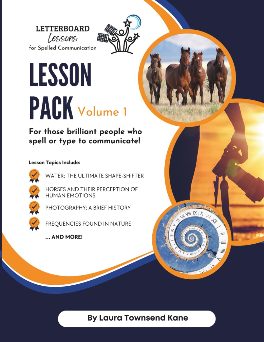 Letterboard Lessons for Spelled Communication: Lesson Pack Volume 1