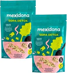 KIT 2X SOPA DETOX MEXIDONA 130G - NATURAL, VEGANA, SEM GLÚTEN