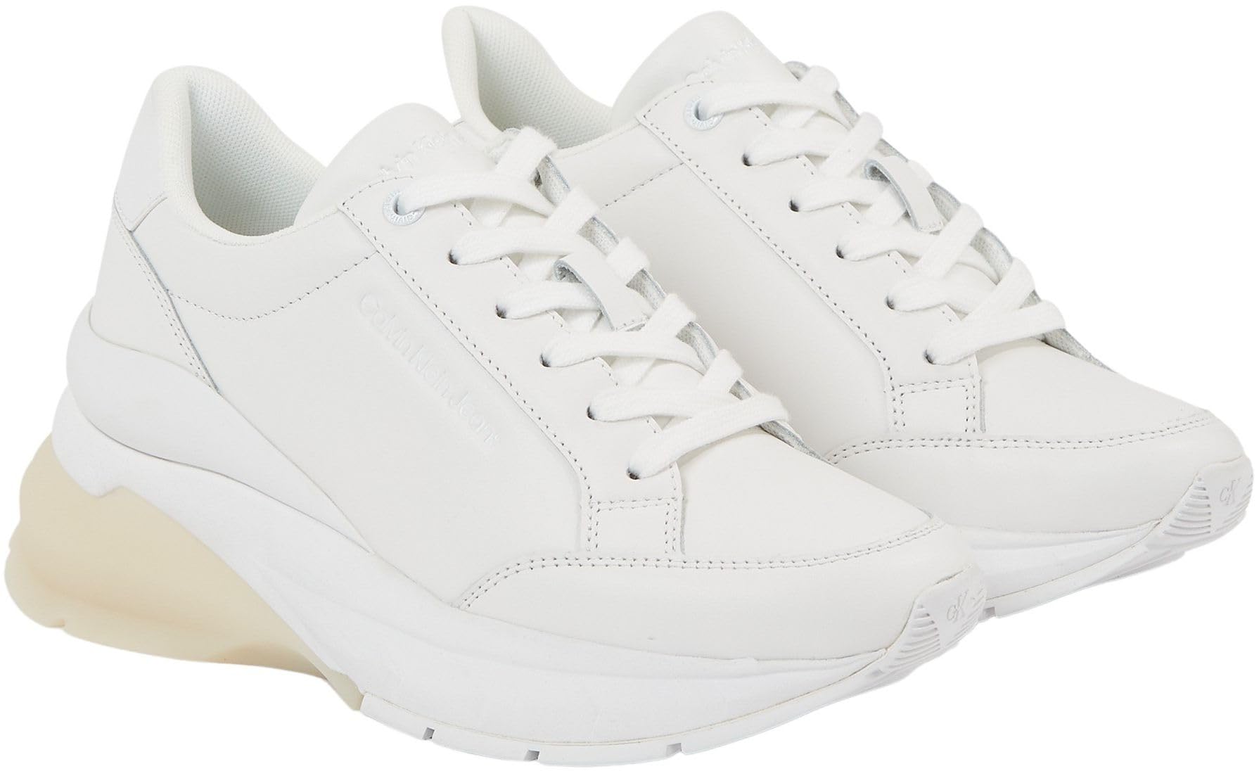 Calvin Klein Camino de Cuña con Cordones Wn, Tenis de Suela Gruesa Mujer
