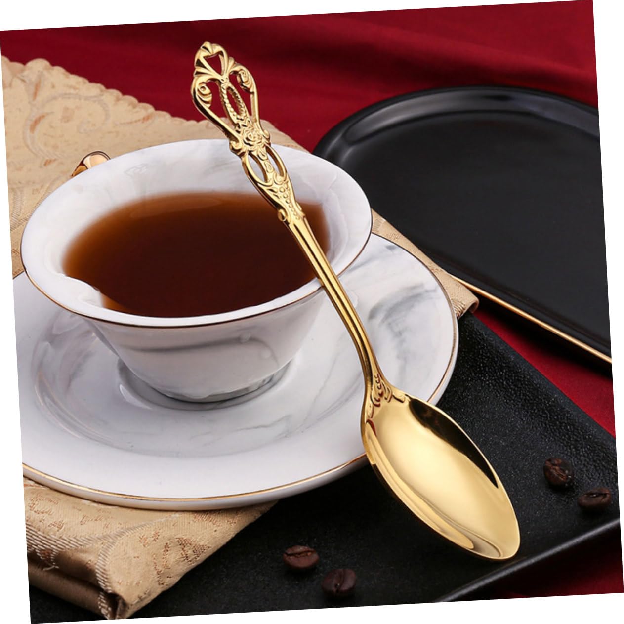 FELTECHELECTR 1 Set Stainless Steel Silverware Cutlery Kit Forks Spoons Cutter Western Flatware for Home Restaurant Mirror Polished Dishwasher Safe Dining Utensils