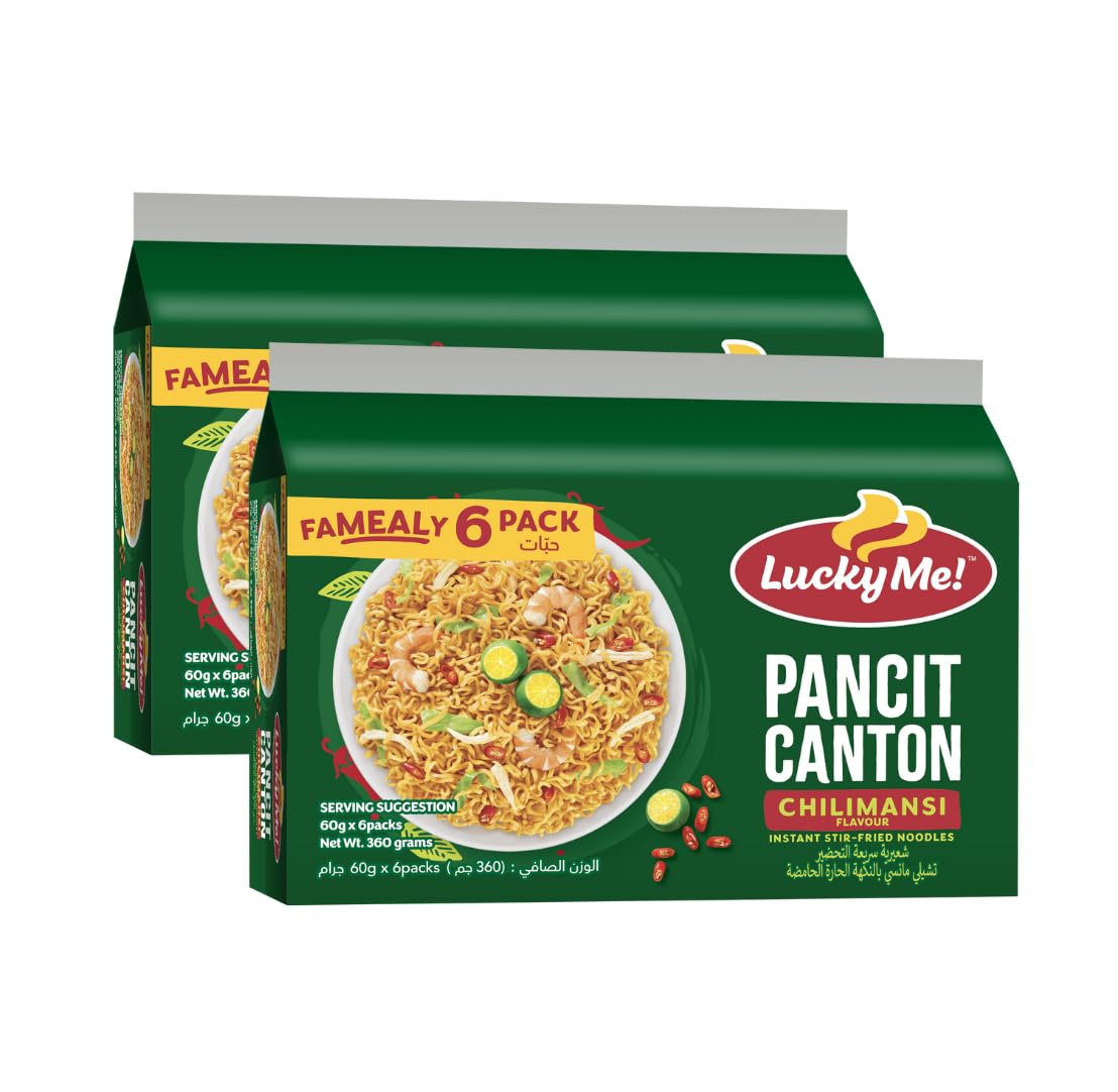 Pancit Canton Instant Chilimansi Noodles 60g pack of 12