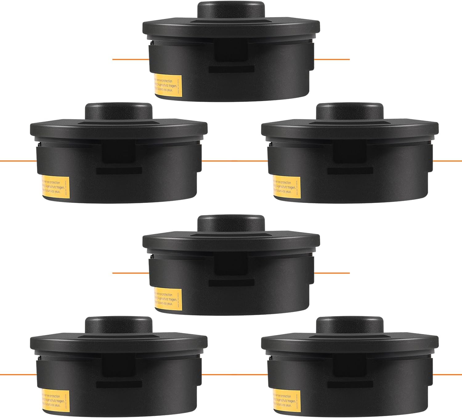 Yoursme 6 Packs 25-2 Trimmer Head for Stihl FS90 FS90R FS55 FS56 FS56RC FS70 FS80 FS110 FS130 FS88 FS100 FS100R FS106 FS108 Weed Eater Head, Replaces 4002 710 2108, 4002 710 2191